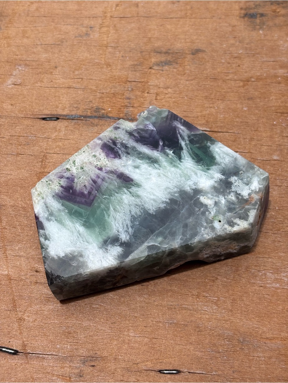 Rainbow Fluorite Slab